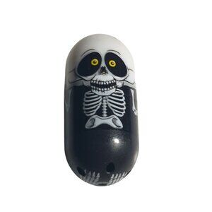 Special Edition Mighty Beanz Skeleton Bean 101 Moose 2010 Black White Toy